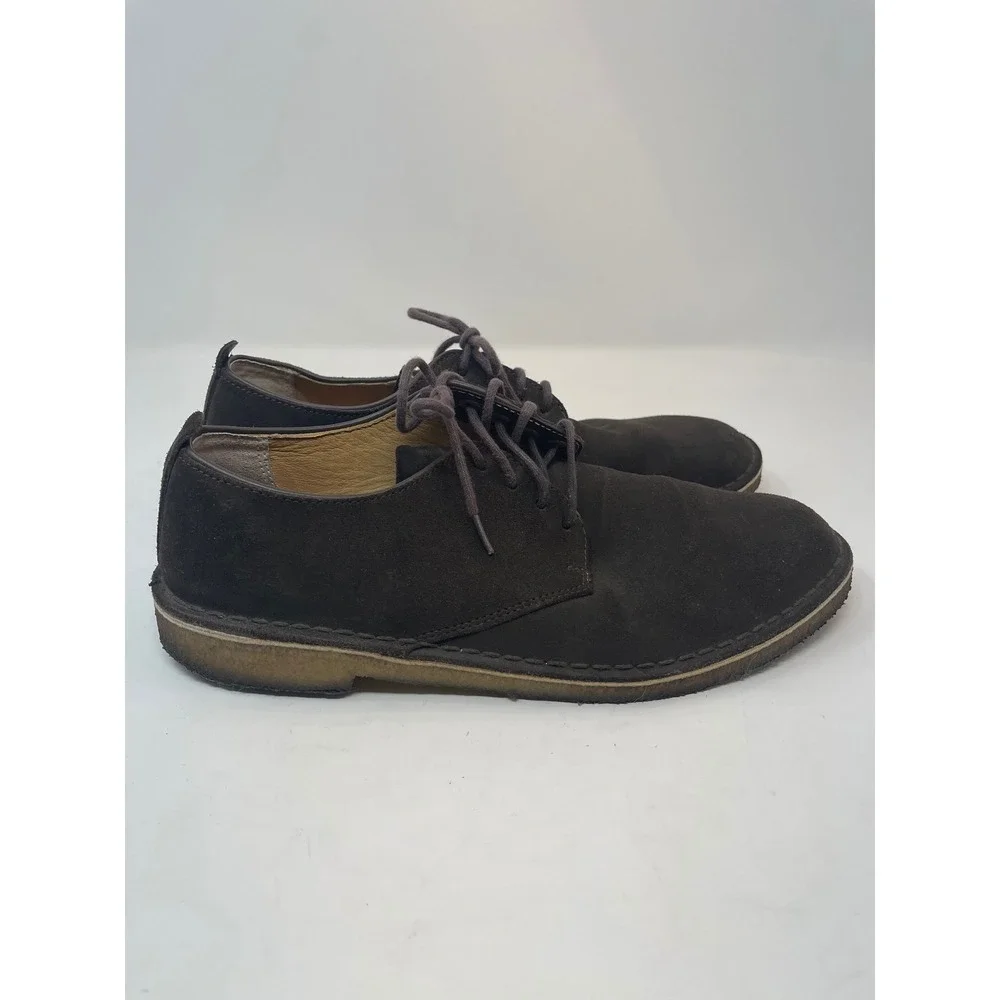 Clarks Originals Desert London Men's Size 9.5M Brown Good Suede Crepe Sole Derby